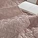 Bedsure Quilts Queen Size - Lightweight Bedspreads Queen Size with Basket Weave Pattern, Soft Quilt Bedding Set, Dusty Rose Comforter Set Coverlet for All Seasons with 2 Pillow Shams (90