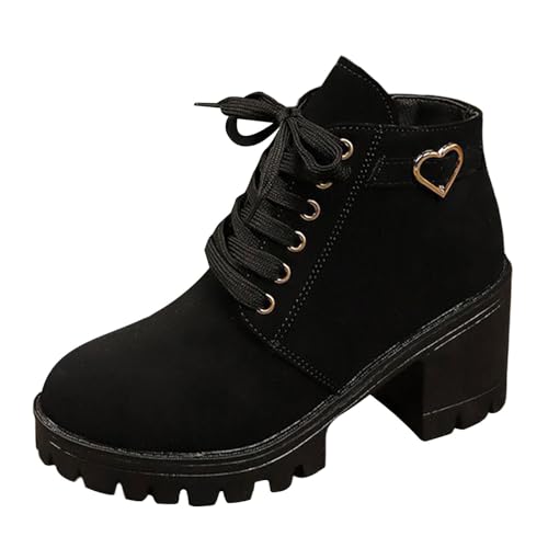 Botas de mujer para caminar y trabajar con plataforma elegante de invierno