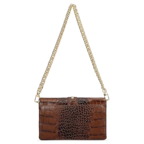 Image of Da Milano Leather Shoulder Bag for Women (00373OL)