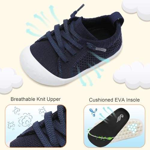 Image of JIASUQI Baby Shoes for Toddler Boys Girls Sneakers Slip on Walking Shoes for Babies