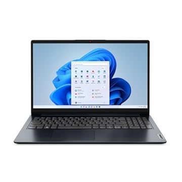 Lenovo IdeaPad 1 39.6 cm FHD Touchscreen (1920 x 108) Laptop, Intel Core i5-1235U, 8 GB RAM, 512 GB SSD, Windows 11 polegadas S Mode, Wi-Fi, Abyss Blue, 82QD00HMUS
