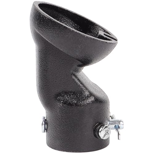 AICWIOO Sloped Ceiling Adapter for Ceilings up to 45°,Cast Aluminum Vaulted Ceilings Fan Mount Adapter Compatible with 1 inch O.D. Downrods(Black)