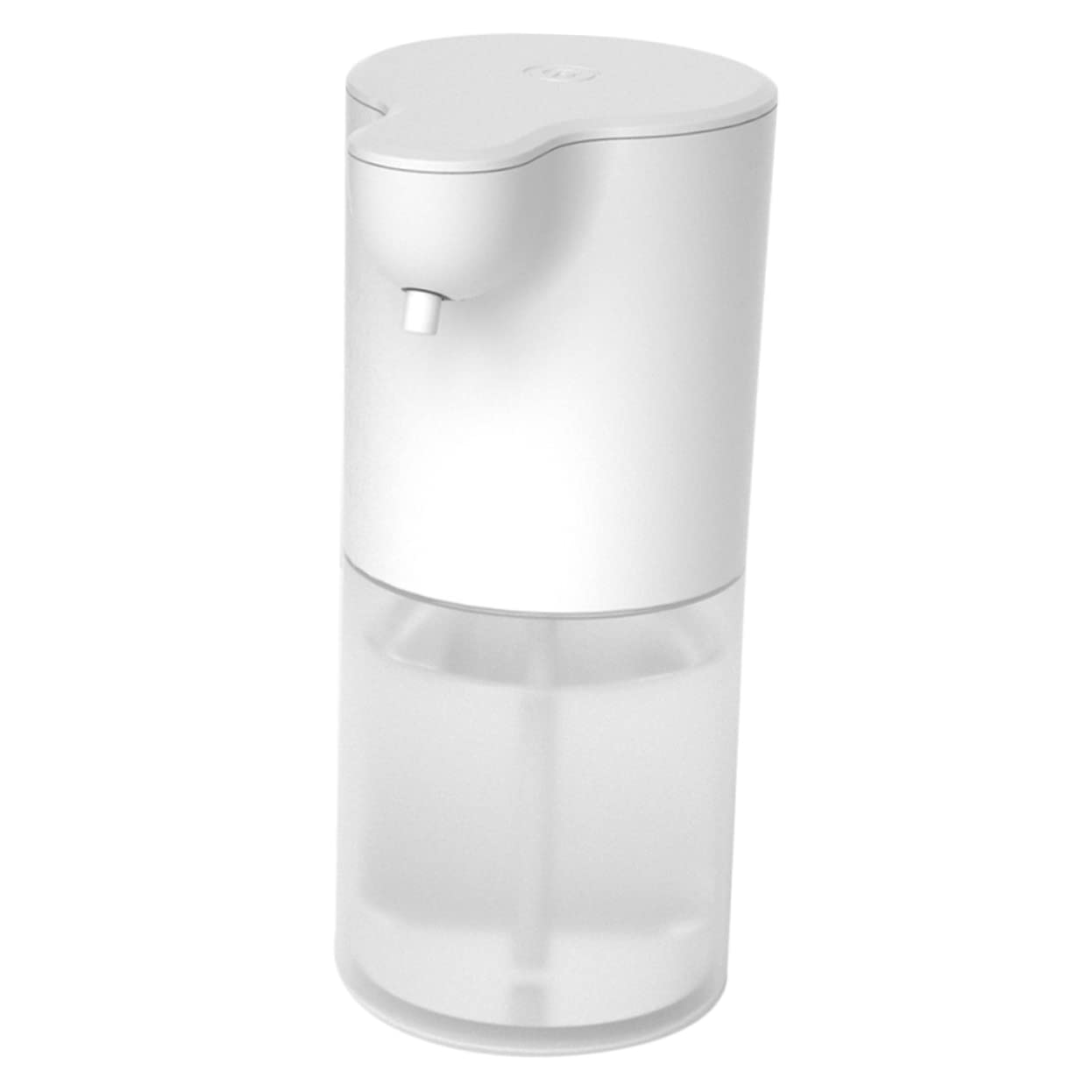 PRETYZOOM Dispenser Automatico Sapone Ricaricabile Usb, 350ml, Erogatore Schiuma in Abs per Lavello Cucina e Bagno, Bianco