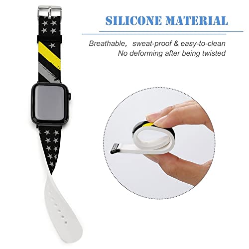 Correa de silicona ajustable para reloj compatible con iWatch 38mm/40mm miniatura 4