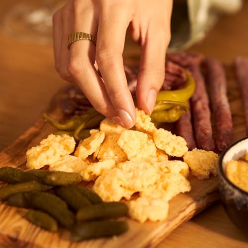 Serious Pig Snacking Cheese Caramelised Onion Flavour - Pure Cheese Crisps High Protein Low Carb (12 x 24g)