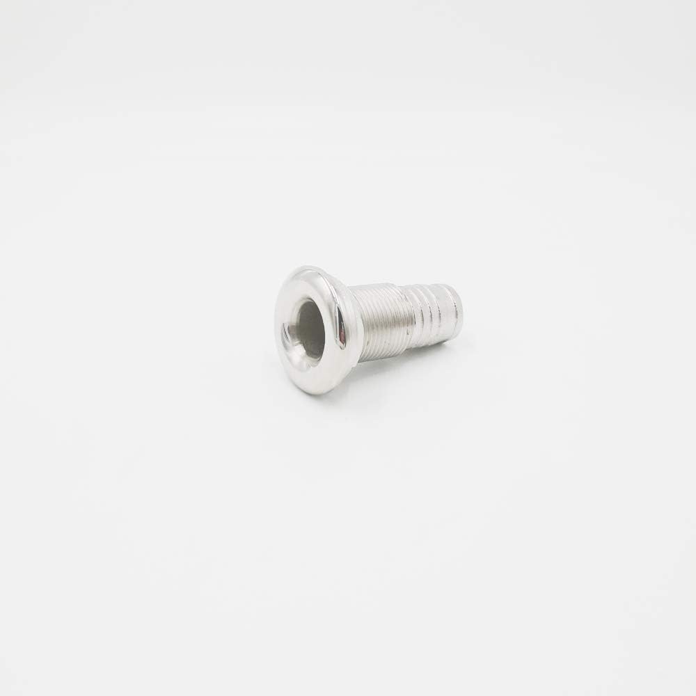 Boat Thru Hull Fitting Hose Barb Drain Marine Yacht 316 Stainless Steel