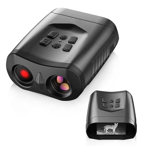 Petiza Night Vision Goggles 4K Digital Binoculars for Adults 3'' Large Screen Binoculars Save Photo and Video with 32GB Memory Card & Rechargeable Lithium Battery, black