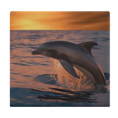Coussin en mousse à mémoire de forme imprimé dauphin - 2