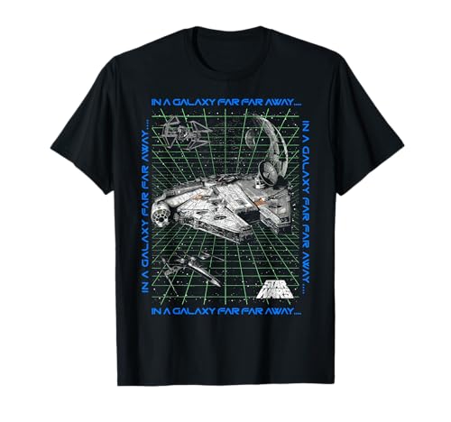 T-shirt Star Wars Falcon Grid Flight au motif géométrique résistant