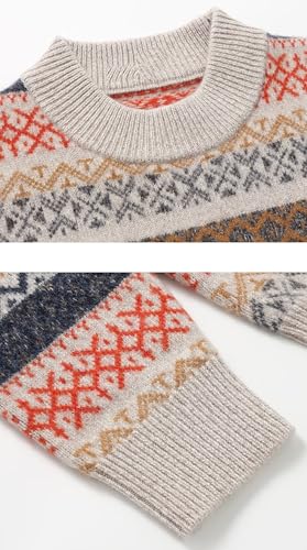 Rivccku Men`s Jumper 100% Pure Cashmere Long Sleeve Pullover Knitted Sweaters for Jumpers3