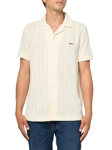 Robe Karl Lagerfeld homme en nylon tissé à manches courtes avec poche poitrine noire