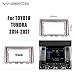 Radio Stereo Panel for Toyota Tundra 2014-2021 Car Radio Frame Fascia Panel DVD Stereo CD Panel Dash Mount Refit Installation Trim Kit Frame (Silver)