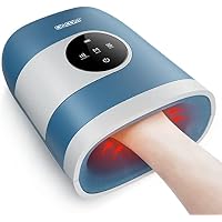 Upgraded Rechargeable Hand Massager w/ Heat and Compression only .99: eDeal Info