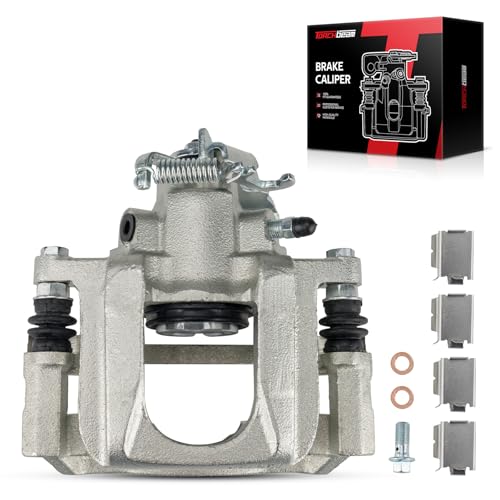 Image of Torchbeam Rear Brake Caliper Right for Chrysler 2008-2012 Town & Country, Dodge 2008-2012 Grand Caravan, Volkswagen 2009-2012 Routan, Ram 2012 C /V, Rear Right Caliper Replace # 18B5080