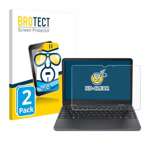BROTECT Protector Pantalla para Lenovo 300w Yoga 11' (4a Gen.) Protector Transparente (2 Unidades) Anti-Huellas