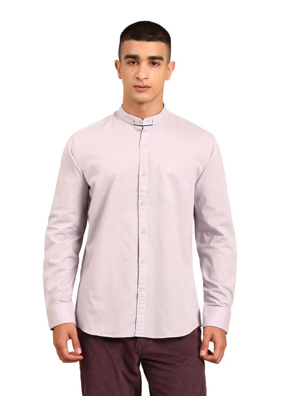 Image of Cavallo by Linen Club Men's Blended Linen Checked Contemporary Fit Full Sleeve Casual Shirt
