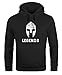 Produktbild Neverless Hoodie Herren Legends Sparta Spartaner Helm Sweatshirt Kapuze Kapuzenpullover schwarz L