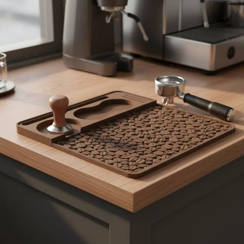 Tapis accessoire espresso silicone pour éviter les taches de café