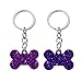 Nifocc DIY Hundemarke Schlüsselbund Silikonform mit Löchern Anhänger Harzformen für DIY Schmuck Basteln Handwerk - (klein) 4 Stk