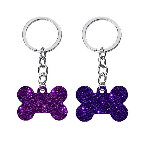 Nifocc DIY Hundemarke Schlüsselbund Silikonform mit Löchern Anhänger Harzformen für DIY Schmuck Basteln Handwerk - (Klein und groß) 4 Stk