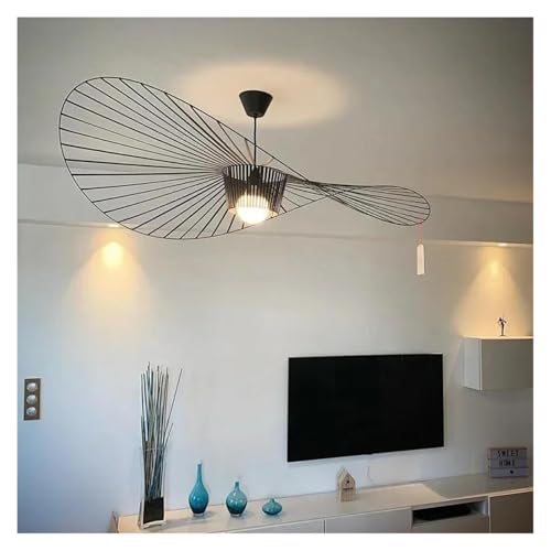 Lustre suspendu à rayures nordiques pour salon et cuisine moderne