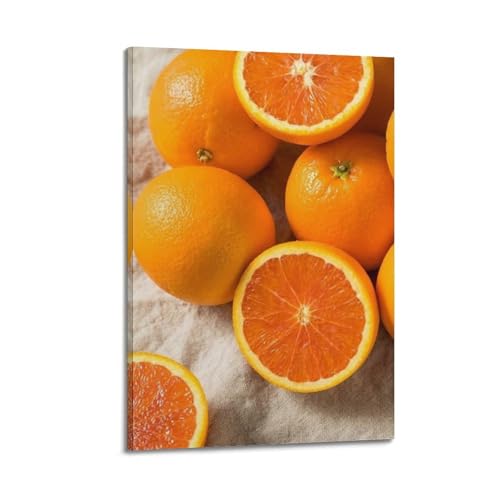 Poster fruits orange artistique ZHOUKEG toile salon chic