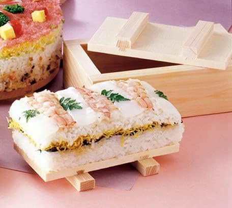 Miniatura 8 de Molde de prensa de sushi de madera EDOYA Hinoki Oshizushi hecho en Japón (8.3 × 3 pulgadas)