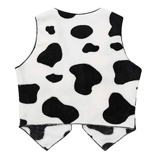 Boys Girls Cowboy Cowgirl Wild Western Party Waistcoat Flannel Open-Front Cardigan Vest Tops2