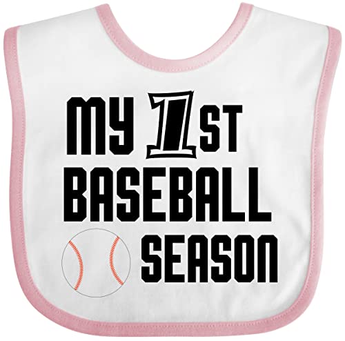 inktastic My 1st Baseball Season Baby Bib