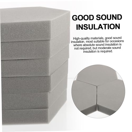 Paneles acústicos hexagonales 6 unidades para amortiguación de sonido en techos de habitaciones miniatura 3