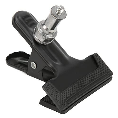 Backdrop Clamp, Flash Holder Mount Metal Portable Hands Free Reliable for Photo Studio for Studio Backdrop Camera
