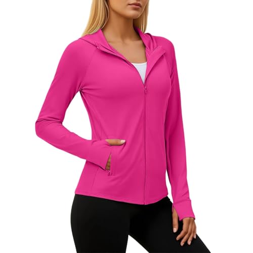 Veste à capuche légère pour les journées ensoleillées au printemps en rose