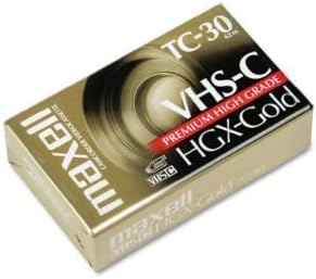 Maxell HGX-GOLD TC-30 Premium High Grade Video Cassette 3 Pack