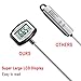 KTKUDY Large LCD Meat Thermometer - 5.3 Inches Super Long Probe - Digital Cooking Thermometer with Instant Read Sensor and Clip for Kitchen BBQ Grilling Smoker Meat Liquids Candy and Food Temperature