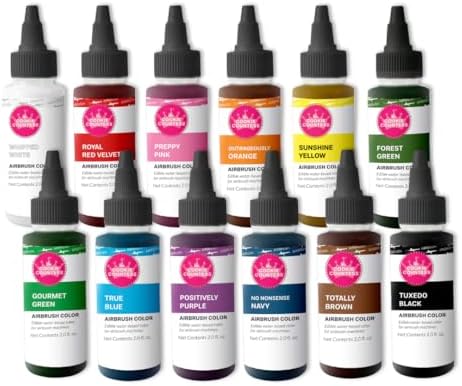 Amazon.com : The Cookie Countess Edible Airbrush 2oz - Essentials Set ...