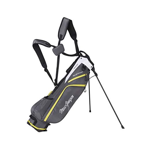 MacGregor Golf MACBAG138 Response ZT Lite 6.5" Inch Golf Club Sunday Bag, Charcoal