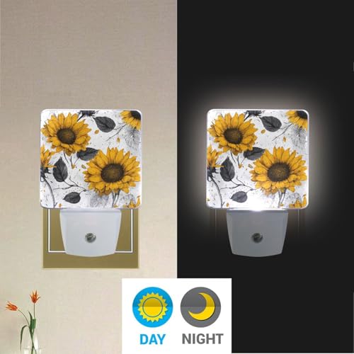Lámpara nocturna con diseño de girasol chic miniatura 4
