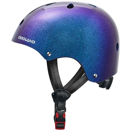 Image of Odoland Kids Bike Helmet for Boy Girl Age 3-8 for Cycling, Scooter, Skating
