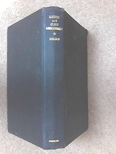 Lukacs: History Class Consciousness (C by Georg... B01NAOJH11 Book Cover