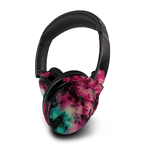 Image of MightySkins Skin Compatible with Bose QuietComfort 45 Headphones - Magenta Smoke | Protective, Durable, and Unique Vinyl Decal wrap Cover | Easy to Apply, Remove, and Change Styles | Made in The USA