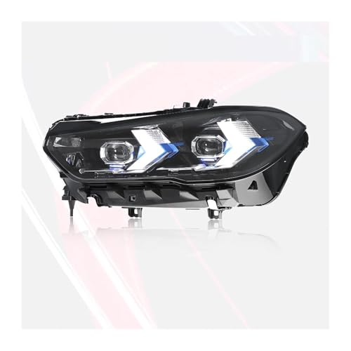 Faros delanteros BMW X5 G05 2019-2022 con luz diurna led y lente dirección 3