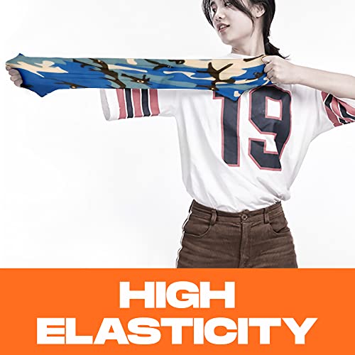 Armoray Face Mask Washable & Reusable Balaclava Neck Gaiter - Sun Protection Bandana Scarf Masks For Men & Women Hiking Fishing (Blue Camo) #TOP4