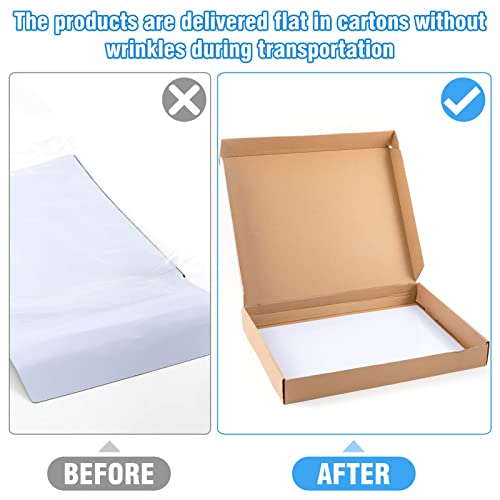 4 Pack Round Cornered Blank Car Magnet- 15.7" × 11.8” 27.6Mil Flexible Car Blank Magnetic Sign Car Magnet Sheets Diy Business Sign For Vehicle Door Advertising Business Preventing Scratches Dents #TOP2