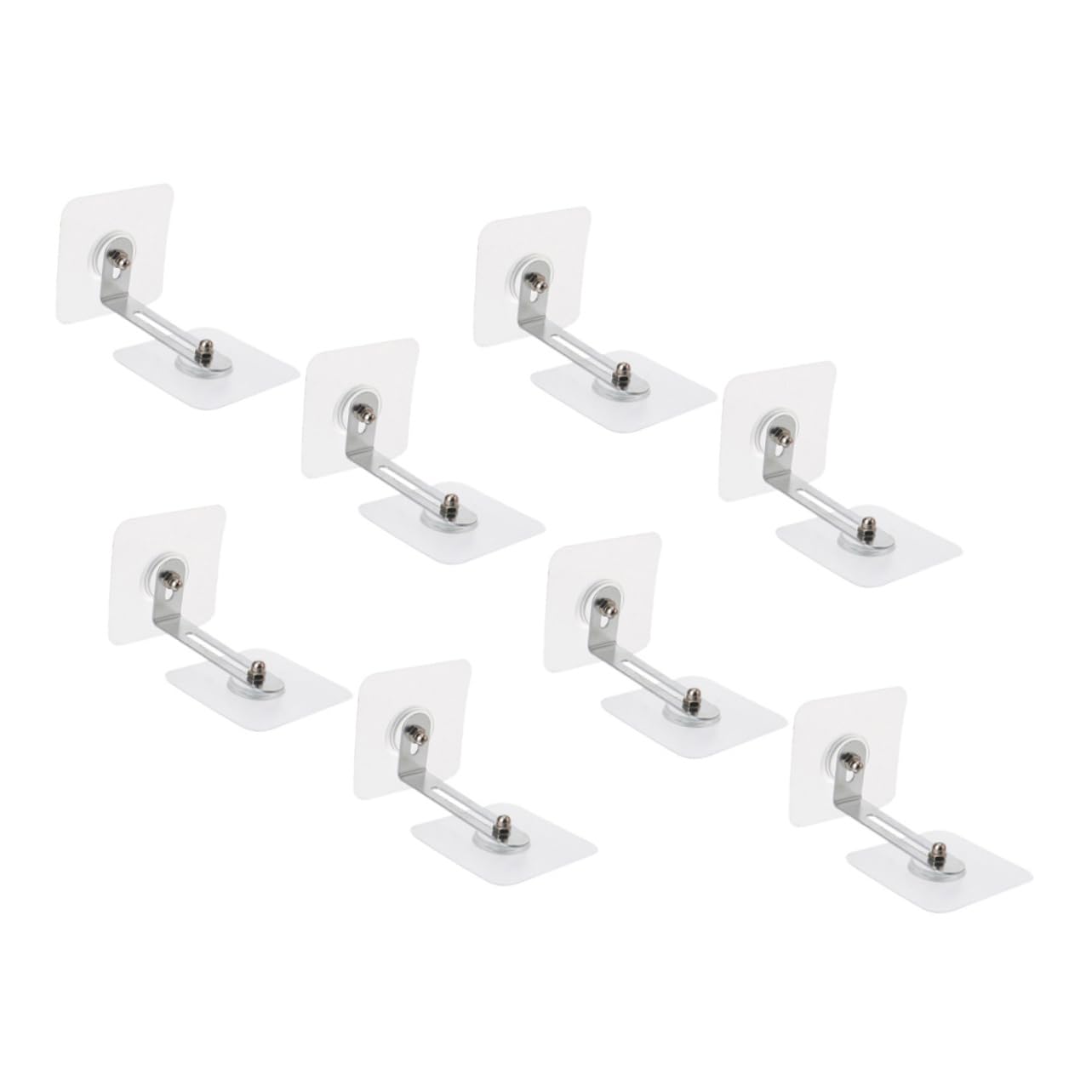 DOITOOL 8pcs Anti Tip Furniture Anchors No Drill Wall Mounts for Safety Furniture Anti Tip Kit