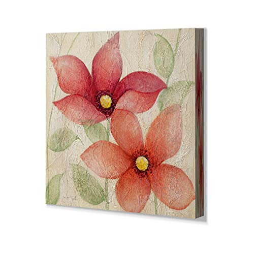 Renditions Gallery Abstract Wall Art, Wall Décor Canvas, Animals, Flowers, Coastal, Geometric, and Vibrant Colors, Ready to Hang - Spring Embrace I 24X24