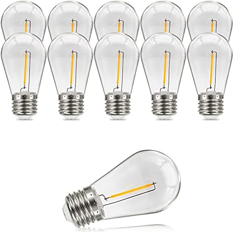 Bombilla LED Suncan Edison S14 E27, 1W=5W, 10 unidades Cover