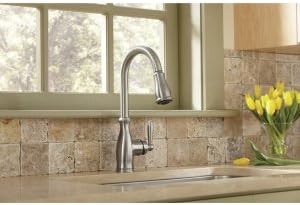 Moen Brantford Oil Rubbed Bronze Traditional One-Handle Kitchen Faucet with Pulldown Sprayer Featuring Power Boost and Reflex Docking System, 7185ORB - Image 2