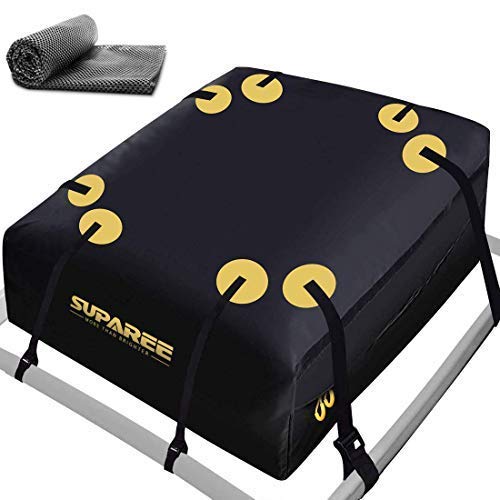 SUPAREE 19 Cubic ft Car Roof Bag Top Carrier Cargo Storage Rooftop Luggage