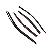 Tuningpros WD2-705 Dark Smoke 4 Pcs Set Window Visor (Outside Mount) Deflector Rain Guard Compatible with 2007-2012 Lexus ES350 #1