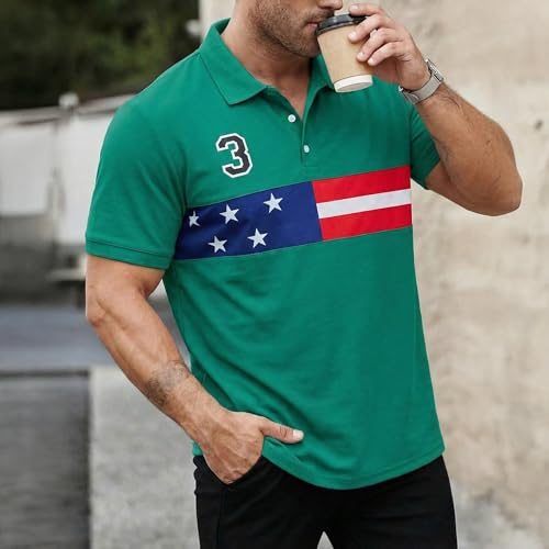 Image of Men's Polyster Stretchable Polo T-Shirts Half Sleeves Regular Fit T-Shirt for Everyday Wear